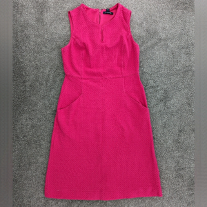 LAND'S End pink sleeveless cotton dress women's size 6